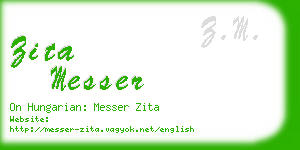 zita messer business card